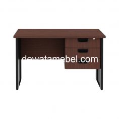 Meja Kantor Ukuran 100 - EXPO MP 100 + MP 121D / Mahogany 